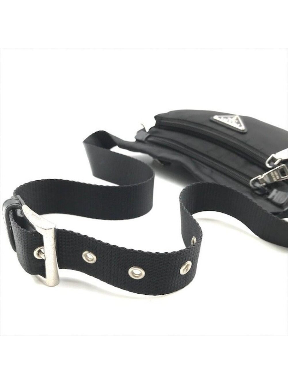 Prada Waist Pouch Nylon Tessuto Black - Picture 6 of 10